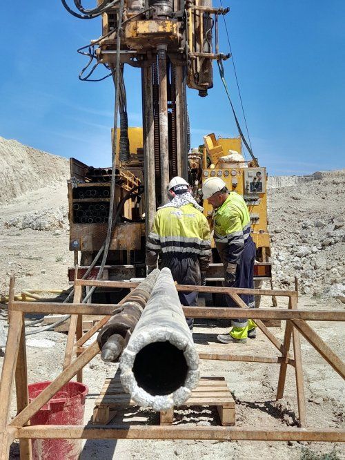 Sondeos yacimiento de yeso en Almería