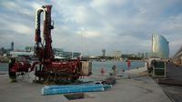 Offshore probe drive at the Port of Barcelona