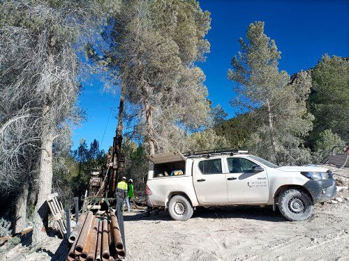 Sondeos con diámetro PQ para canteras en Murcia