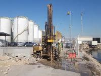 Estudio geotécnico para la consturcción de 15 tanques del proyecto BUENVISTA TERQUIMSA en el muelle de inflamables del puerto de Tarragona.